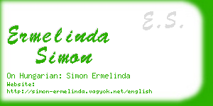 ermelinda simon business card